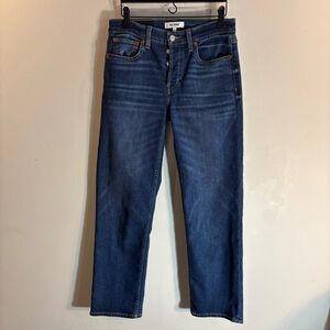 Re/Done Sz 26 Mid-Rise Stove Pipe Contrasting Stitching Jeans